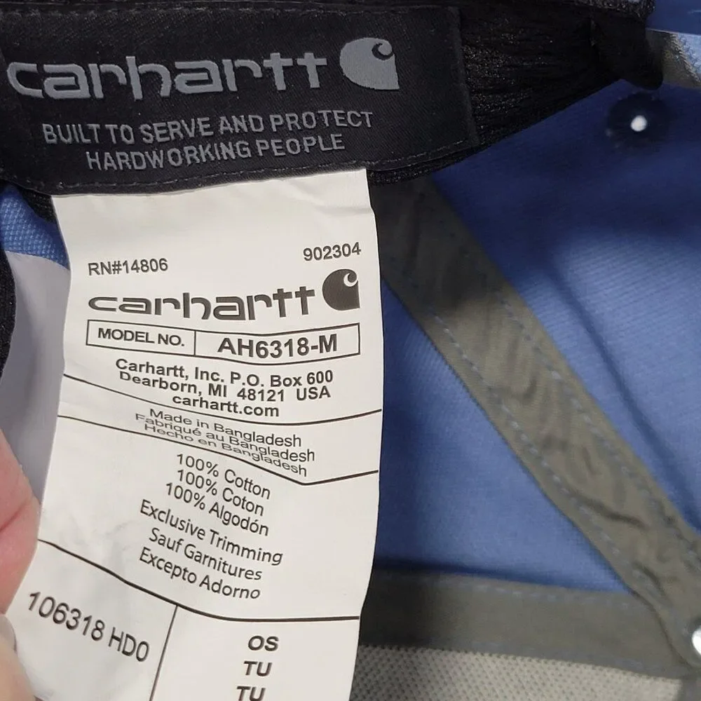 Carhartt hat canvas